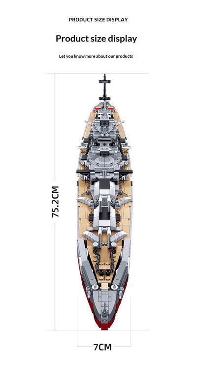 Portaaviones Acorazado Bismarck - Juguete Educativo de Ensamblaje Infantil - Image 8