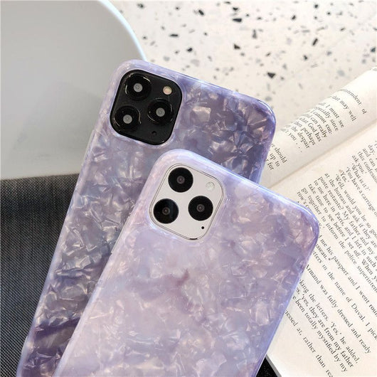 Funda de Silicona con Patrón de Concha Púrpura - Image 9