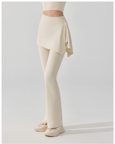 Pantalón Deportivo Dos Piezas Desmontable Cintura Alta y Falda Capri Efecto Nude - Image 7