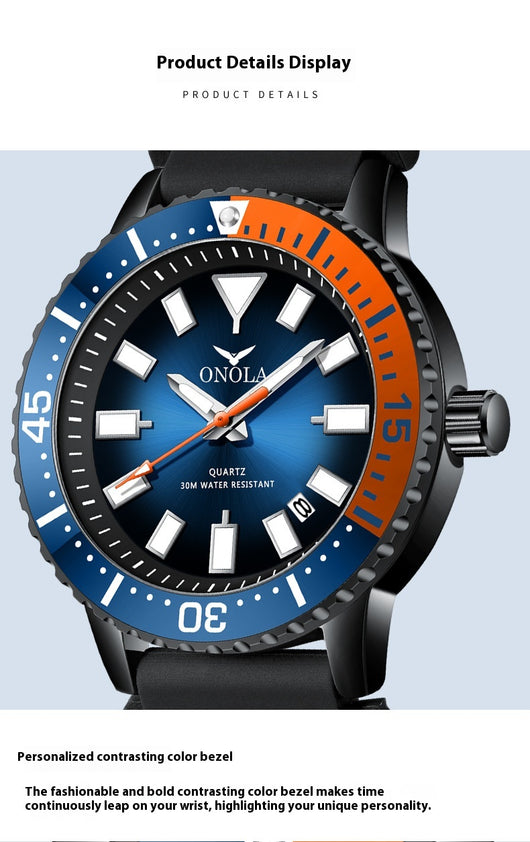 Reloj de Hombre Casual Profesional Resistente al Agua con Movimiento de Cuarzo - Image 21