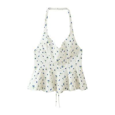 Blusa de Tirantes con Estampado Floral Verano