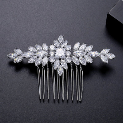 Peineta de Plata S925 con Moissanita - Accesorio Nupcial de Lujo - Image 10