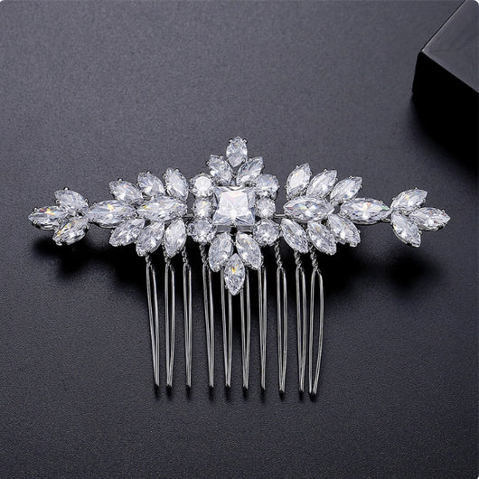 Peineta de Plata S925 con Moissanita - Accesorio Nupcial de Lujo - Image 10