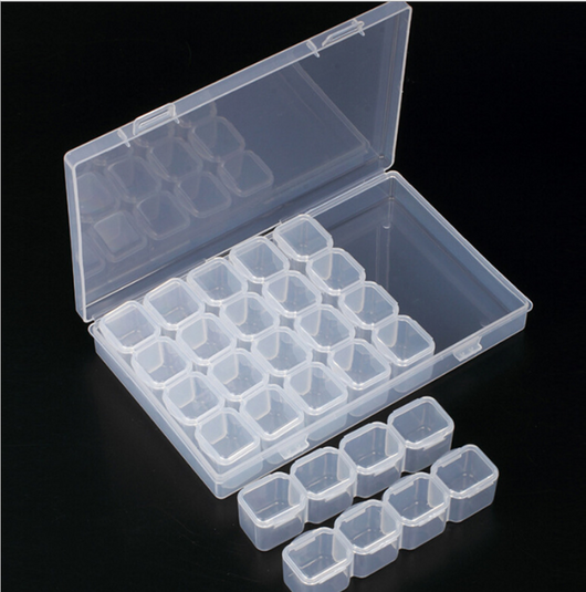 Organizador de Almacenamiento con 28 Compartimentos para Abalorios, Strass y Accesorios de Manicura - Image 7