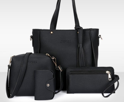 Set de 4 Bolsas Coreanas con Borlas - Bolso, Monedero y Organizador - Image 10