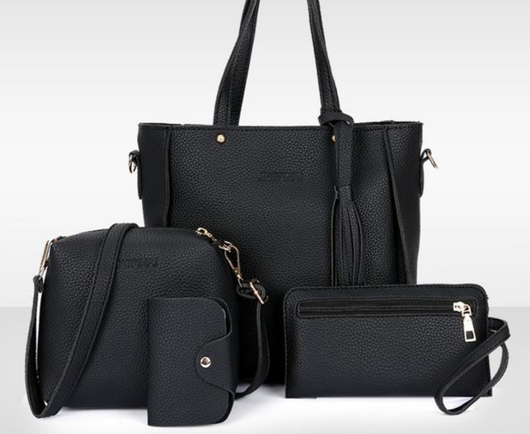 Set de 4 Bolsas Coreanas con Borlas - Bolso, Monedero y Organizador - Image 10