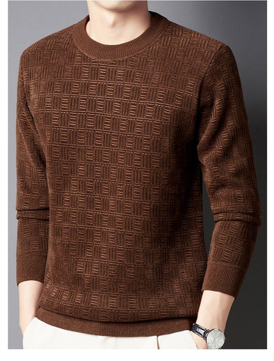 Suéter Grueso de Lana Jacquard con Forro Polar para Hombre - Image 17