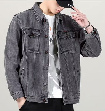 Chaqueta Denim Vintage Desgastada para Hombre - Image 13