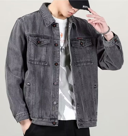 Chaqueta Denim Vintage Desgastada para Hombre - Image 13