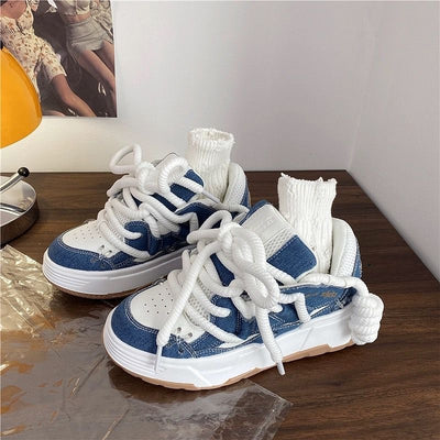 Zapatillas Plataforma Estilo Coreano para Mujer - Dad Shoes Versátiles - Image 9