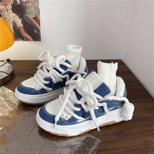 Zapatillas Plataforma Estilo Coreano para Mujer - Dad Shoes Versátiles - Image 9
