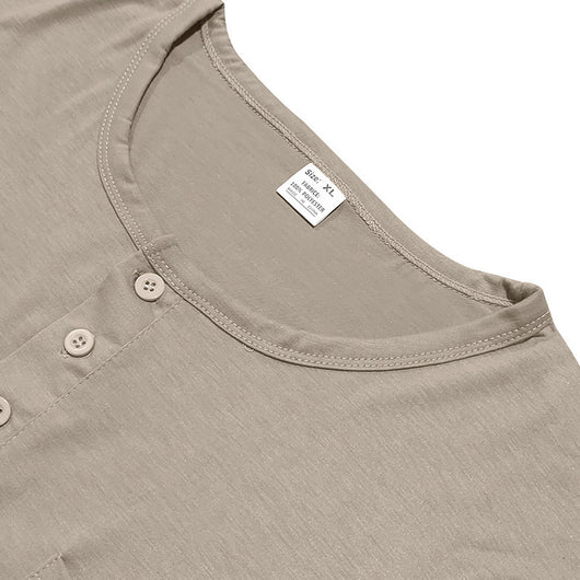 Camiseta Henley de Manga Larga para Hombre - Primavera y Otoño - Image 38