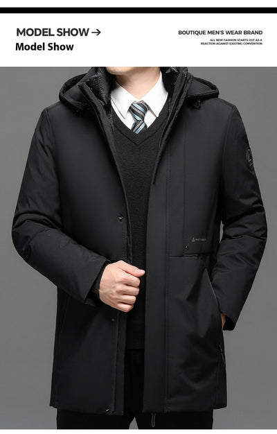 Abrigo de Algodón Grueso Talla Grande para Hombre - Image 16