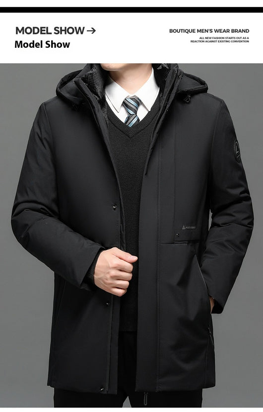 Abrigo de Algodón Grueso Talla Grande para Hombre - Image 16