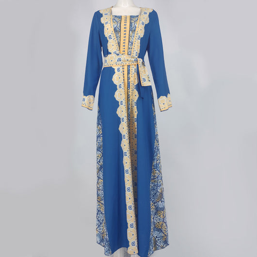 Vestido Estampado Oriente Medio - Túnica Musulmana Elegante - Image 3