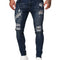Pantalones vaqueros blancos rotos