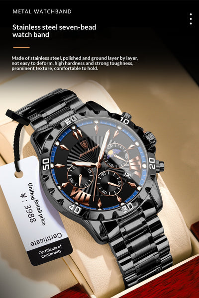 Reloj Multifuncional para Hombre con Fases Lunares - Image 12