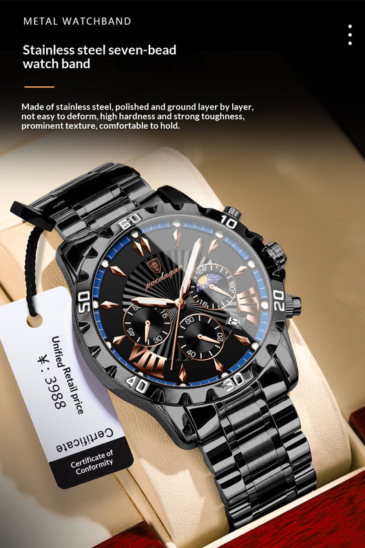 Reloj Multifuncional para Hombre con Fases Lunares - Image 12