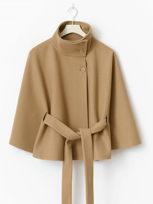 Abrigo Gabardina Cuello Alto Mujer - Diseño Minimalista - Image 17