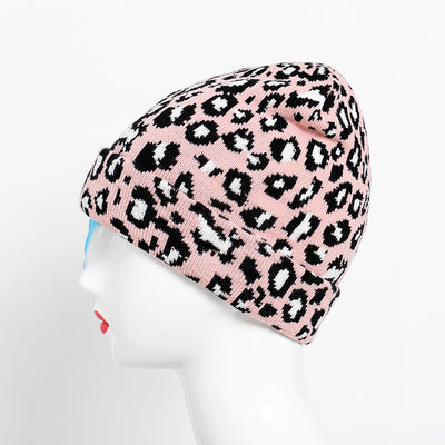 Jersey Pullover de Punto con Estampado Leopardo y Gorro Integrado para Invierno - Image 12