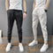 Pantalones Casuales Slim Fit Hombre con Rayas Verticales para Primavera y Verano