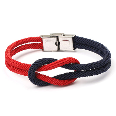 Pulsera Tejida Artesanal con Ancla Vintage - DIY