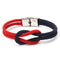 Pulsera Tejida Artesanal con Ancla Vintage - DIY