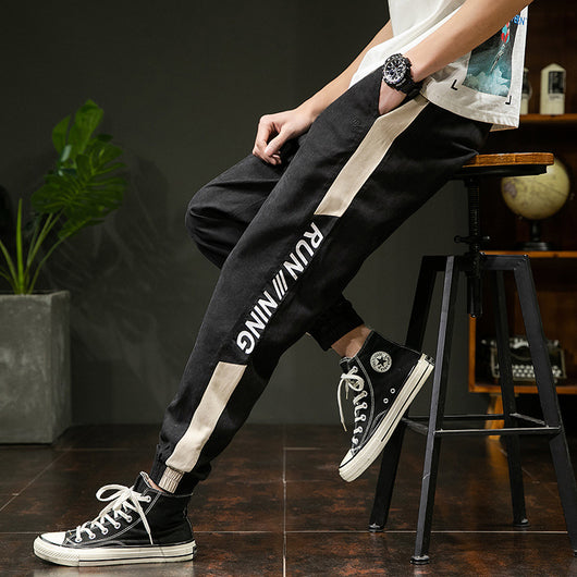 Pantalones Deportivos Sueltos al Estilo Coreano con Detalles Tácticos