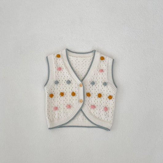Chaleco Cardigan de Algodón para Bebé - Suéter Cómodo y Versátil - Image 6