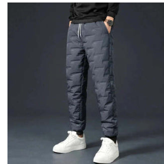 Pantalones Térmicos de Algodón Rellenos de Plumón para Hombre - Image 8
