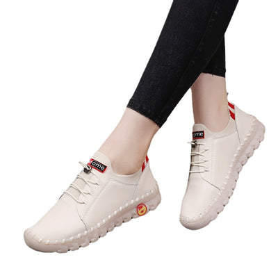 Zapatillas Blancas Casuales con Suela Elástica y Diseño Moderno - Image 5