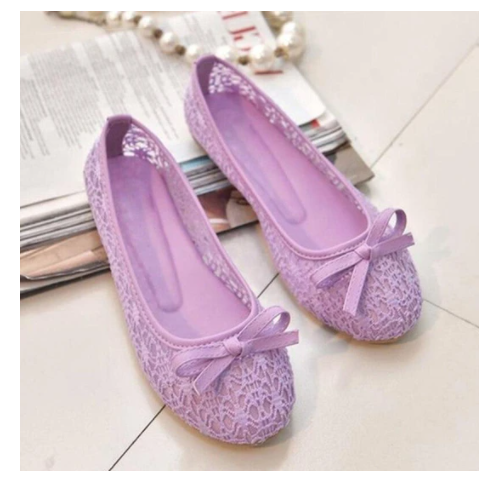Zapatos de Malla Transpirable con Encaje Hueco para Mujer - Image 9