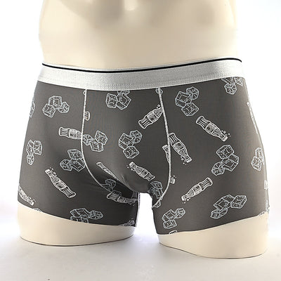 Boxers Hombre Estampado Floral Seda de Hielo Cintura Media Transpirables - Image 9