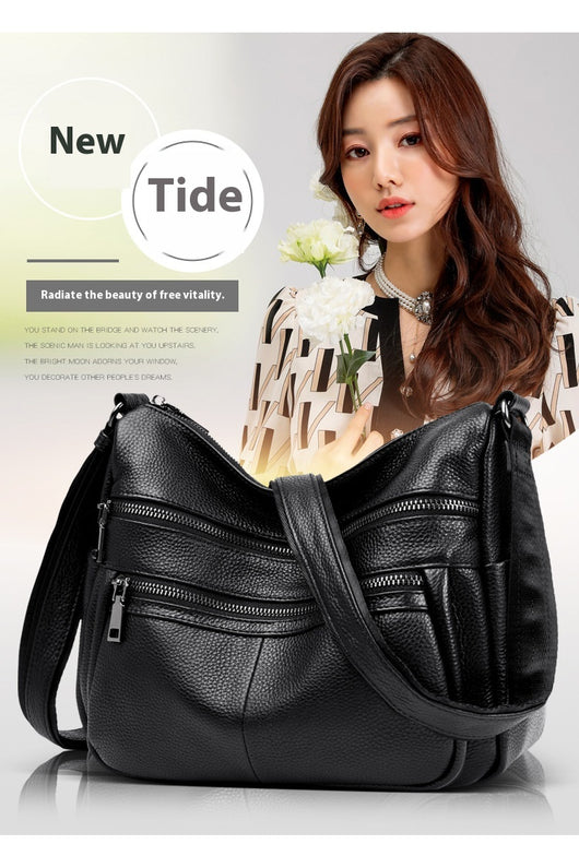 Bolso Mensajero de Cuero Genuino Primera Capa - Estilo Profesional - Image 15