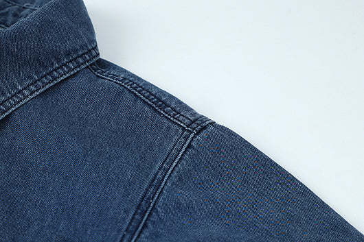 Chaqueta Denim Retro Suelta para Mujer - Diseño Moderno de Manga Larga - Image 13
