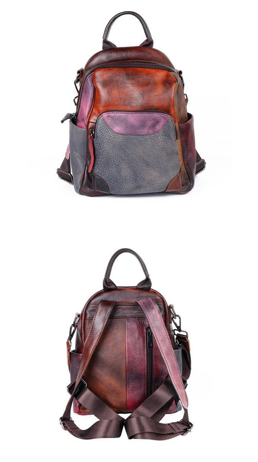 Mochila de Cuero Genuino con Acabado Envejecido - Backpack Outdoor Premium - Image 16