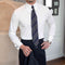 Camisa Slim Fit de Cuello Italiano Antirruga para Hombre Moderno