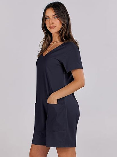 Jumpsuit Casual sin Mangas para Mujer - Diseño Fresco con Cinturón y Bolsillos - Image 19