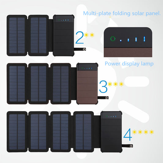 Cargador Solar Portátil Plegable Multi-Panel de Alta Capacidad - Image 2