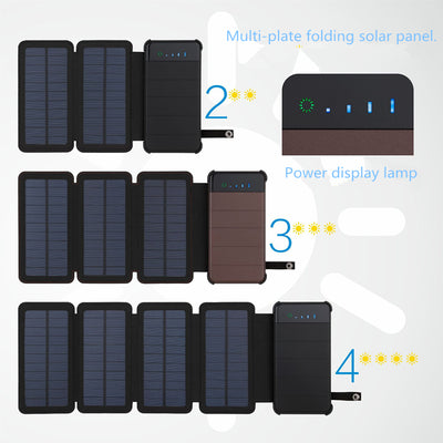 Cargador Solar Portátil Plegable Multi-Panel de Alta Capacidad - Image 2