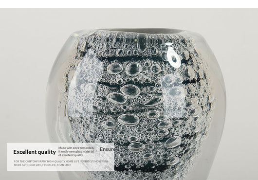 Jarrón de Cristal Elegante con Flores de Burbujas - Decoración Premium para Espacios de Lujo - Image 11