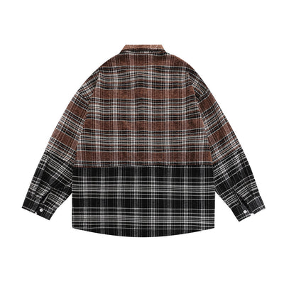 Camisa Cuadriculada Mujer Primavera Otoño Diseño Bordado Manga Larga - Image 2