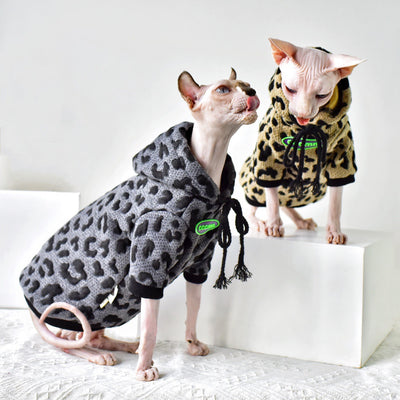 Suéter de Algodón Camuflado para Gatos Sin Pelo