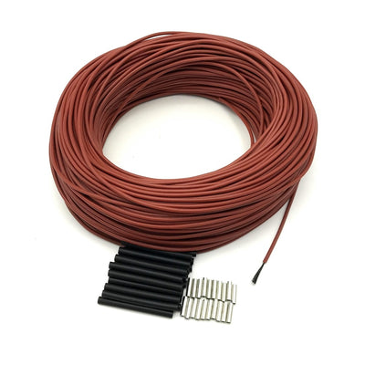 Cable Calefactor de Fibra de Carbono y Silicona para Altas Temperaturas