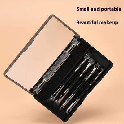 Set de Brochas de Maquillaje Profesional con Espejo Integrado - Image 7