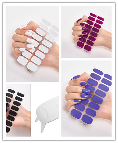 Calcomanías de Uñas Adhesivas Impermeables con Letras y Colores - Image 60