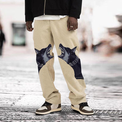 Pantalones Largos Estampados Cómodos y Cálidos para Hombre - Image 9