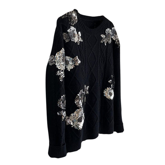 Blusa de Mujer con Lentejuelas y Bordado Floral - Image 6