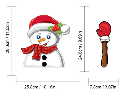 Pegatinas Navideñas Santa Claus para Parabrisas y Limpiaparabrisas - Image 26