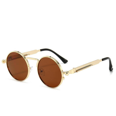 Gafas de Sol Redondas Punk con Resorte para Hombre y Mujer - Image 11